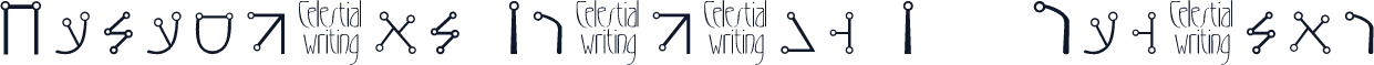 Celestial Writing W95 Regular