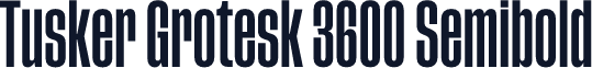 Tusker Grotesk 3600 Semibold