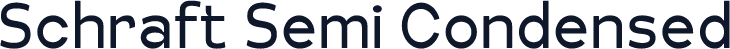 Schraft Semi Condensed