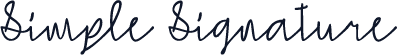 Simple Signature