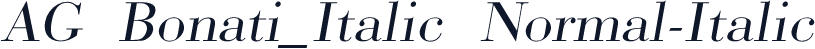 AG Bonati_Italic Normal-Italic