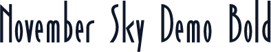 November Sky Demo Bold