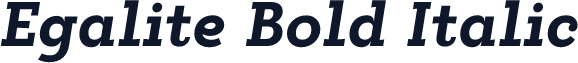 Egalite Bold Italic