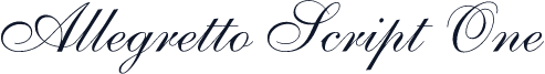 Allegretto Script One
