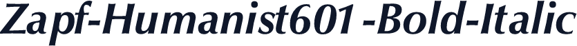 Zapf-Humanist601-Bold-Italic