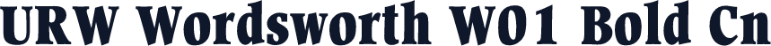 URW Wordsworth W01 Bold Cn
