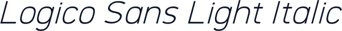 Logico Sans Light Italic