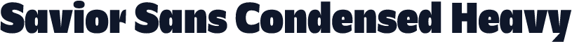 Savior Sans Condensed Heavy