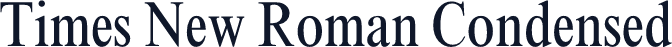 Times New Roman Condensed