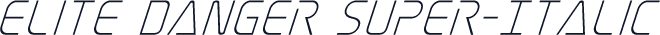 Elite Danger Super-Italic