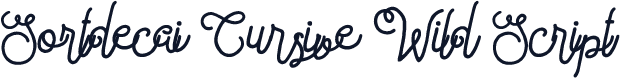 Sortdecai Cursive Wild Script