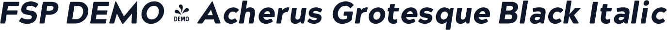 FSP DEMO - Acherus Grotesque Black Italic