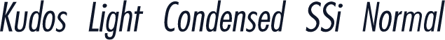 Kudos Light Condensed SSi Normal