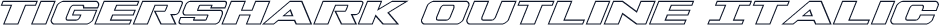 Tigershark Outline Italic