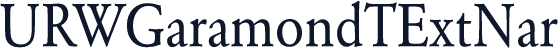 URWGaramondTExtNar