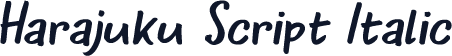 Harajuku Script Italic