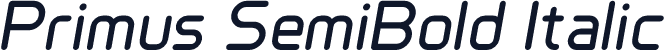 Primus SemiBold Italic