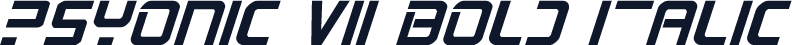 PsYonic VII Bold Italic