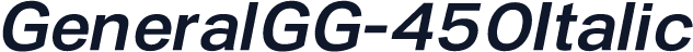 GeneralGG-450Italic