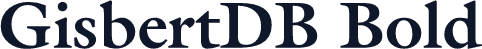 GisbertDB Bold