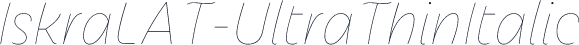 IskraLAT-UltraThinItalic