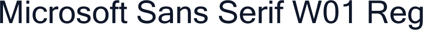 Microsoft Sans Serif W01 Reg