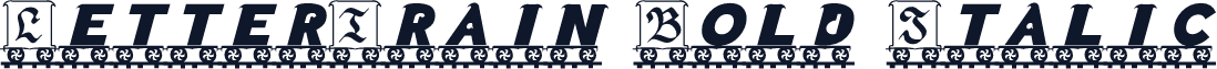 LetterTrain Bold Italic