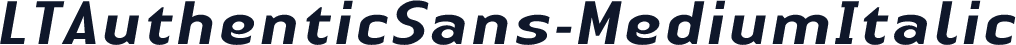 LTAuthenticSans-MediumItalic