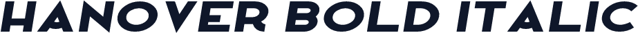 Hanover Bold Italic