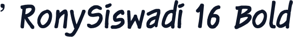' RonySiswadi 16 Bold