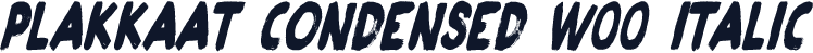 Plakkaat Condensed W00 Italic