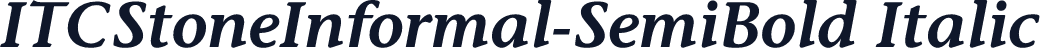 ITCStoneInformal-SemiBold Italic