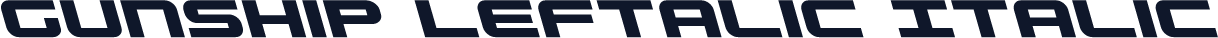 Gunship Leftalic Italic