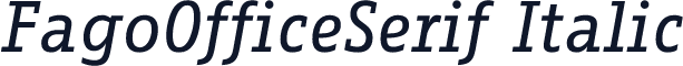 FagoOfficeSerif Italic
