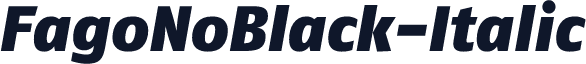 FagoNoBlack-Italic
