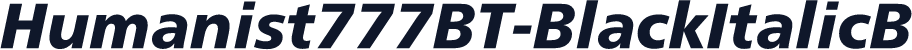 Humanist777BT-BlackItalicB