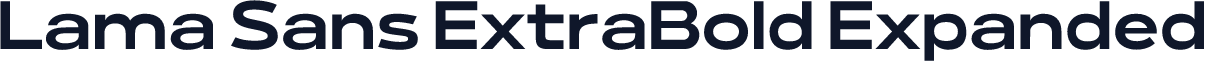 Lama Sans ExtraBold Expanded