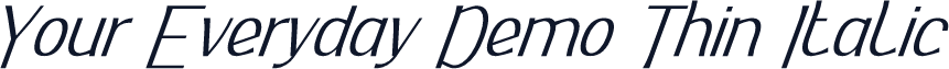 Your Everyday Demo Thin Italic