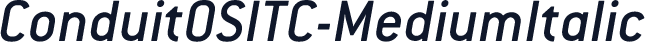 ConduitOSITC-MediumItalic