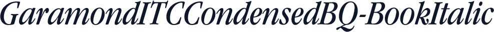 GaramondITCCondensedBQ-BookItalic