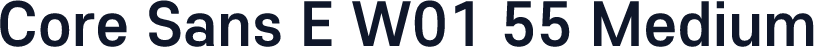 Core Sans E W01 55 Medium