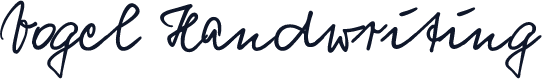 Vogel Handwriting