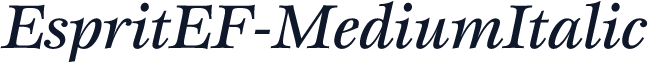 EspritEF-MediumItalic