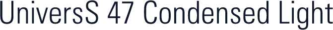UniversS 47 Condensed Light