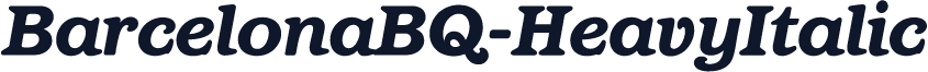 BarcelonaBQ-HeavyItalic