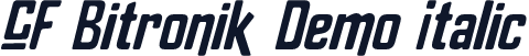 CF Bitronik Demo Italic