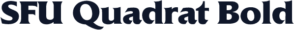 SFU Quadrat Bold
