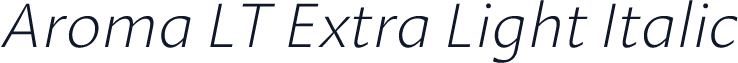 Aroma LT Extra Light Italic