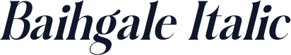 Baihgale Italic