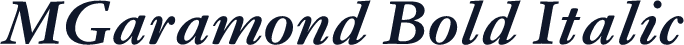 MGaramond Bold Italic